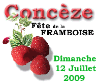 Conc&egrave;ze, F&ecirc;te de la Framboise en Juillet Vente d&eacute;gustation tarte &agrave; framboise de Conc&egrave;ze, record guinness sous la halle Guiness 